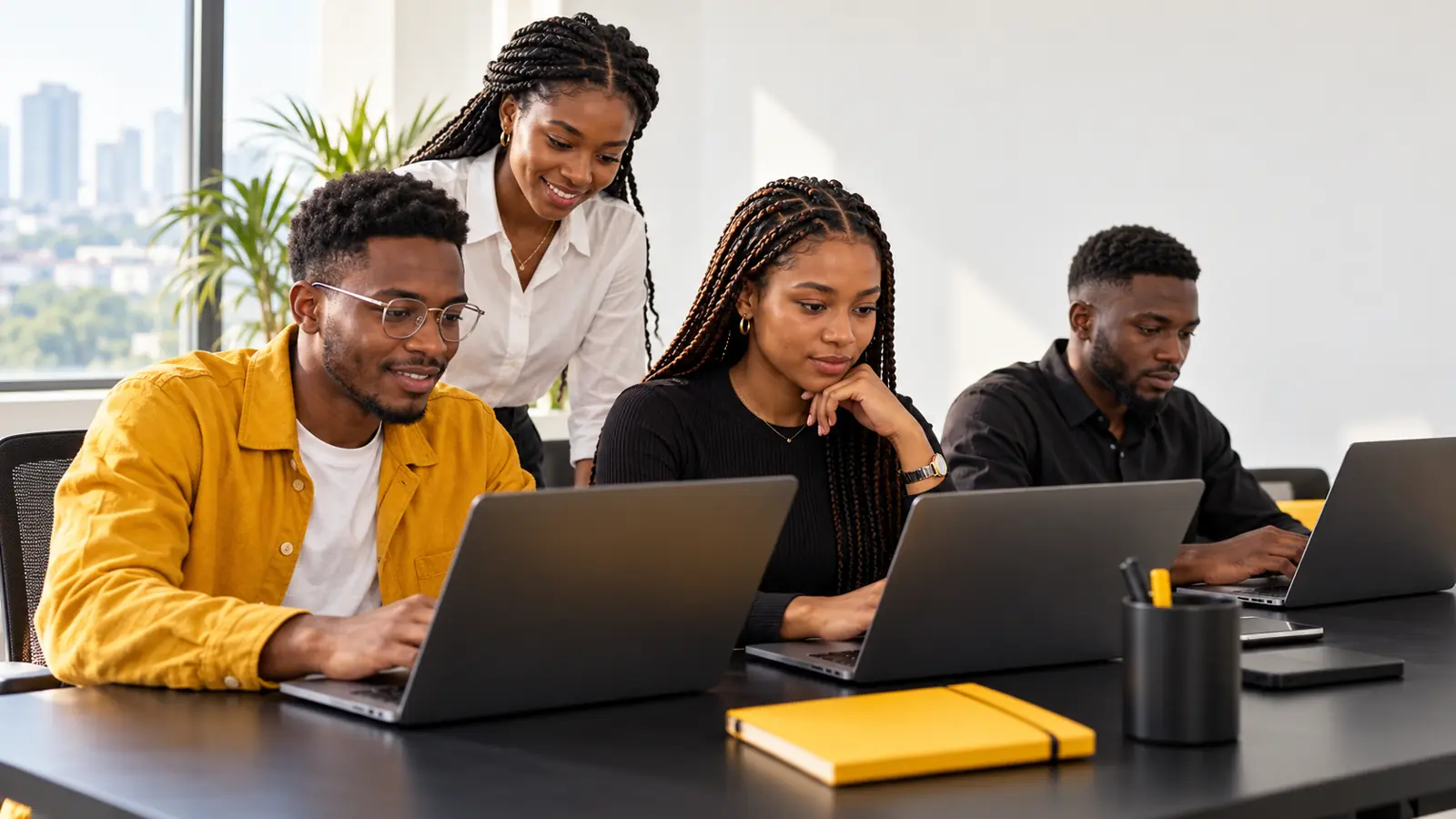 Nigerian emerging talent preparing together for workplace opportunities