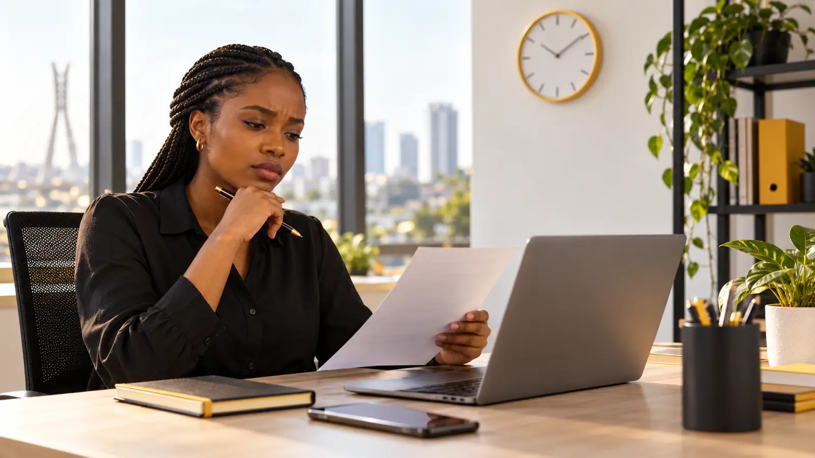 A young professional considering unclear workplace expectations